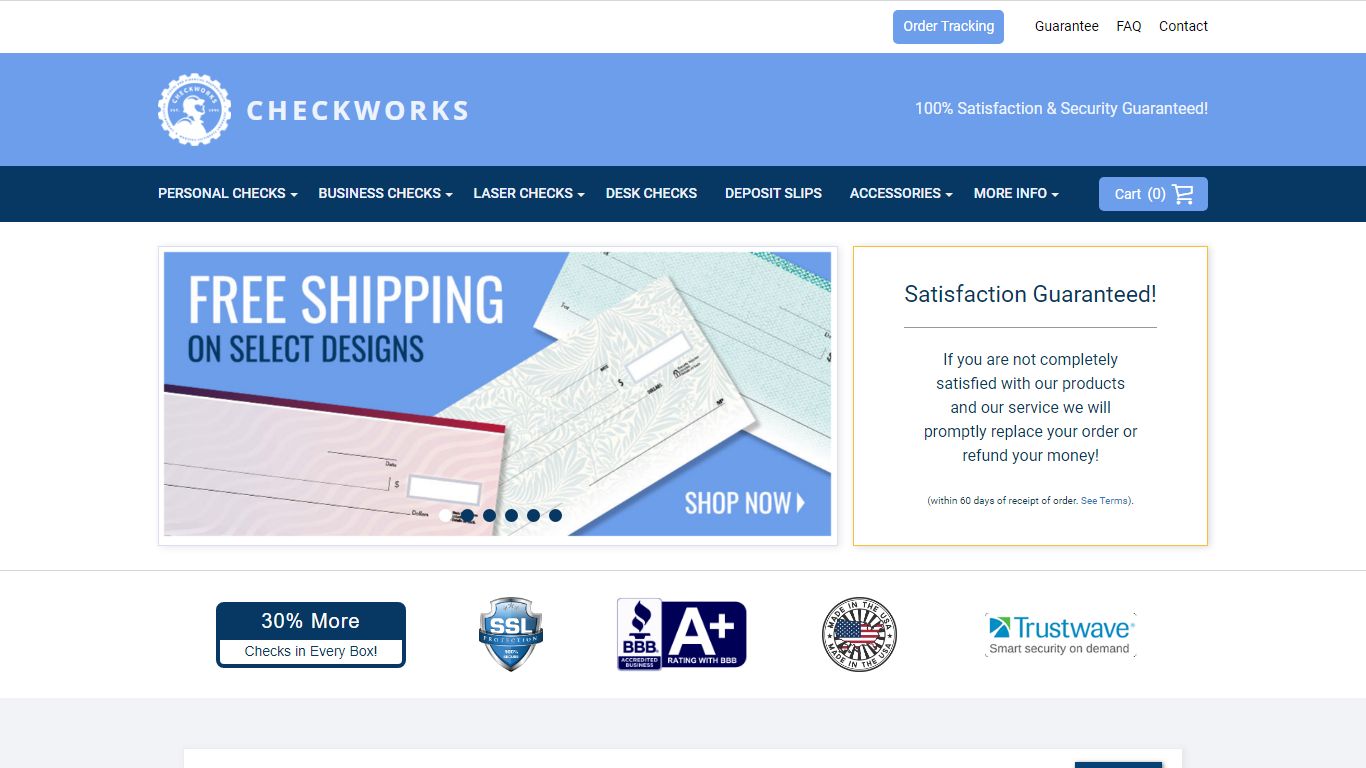 Personal & Business Checks | Limited Free Shipping | Checkworks